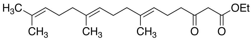 (6E,10E)-7,11,15-Trimethyl-3-oxohexadeca-6,10,14-trienoic Acid, Ethyl Ester,(Mixture of Isomers) - image 1