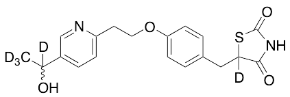 Hydroxy Pioglitazone-D5 (Major) (M-IV)(Mixture of Diastereomers) - image 1