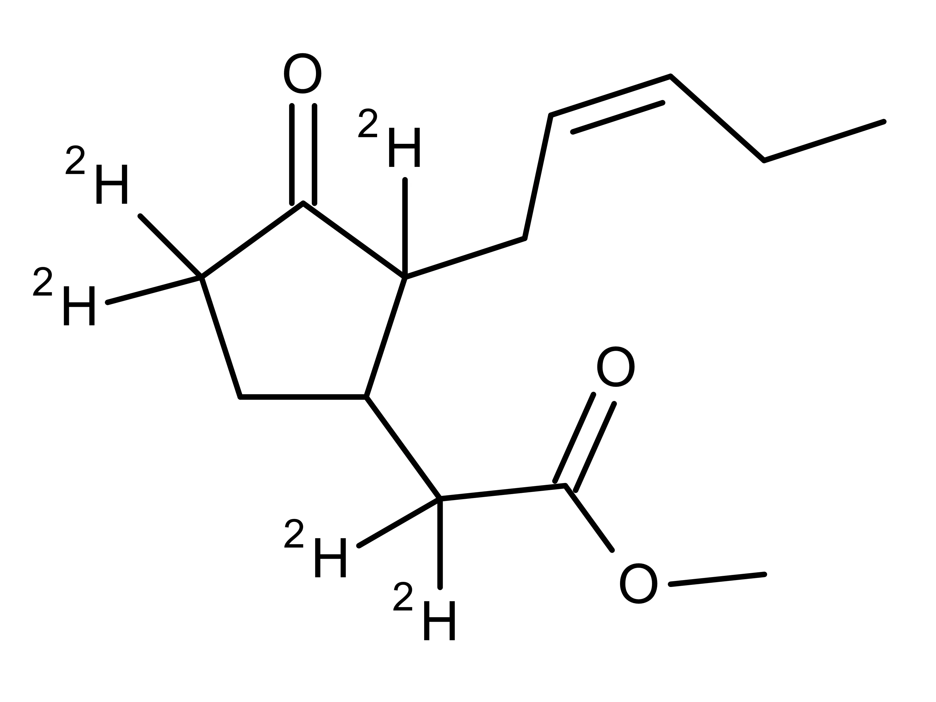 Methyl Jasmonate-d5 (2,4,4-d3; acetyl-2,2-d2) (mixture of diastereomers) - image 1