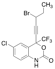 4-(3-Bromopent-1-yn-1-yl)-6-chloro-4-(trifluoromethyl)-1H-benzo[d][1,3]oxazin-2(4H)-one - image 1