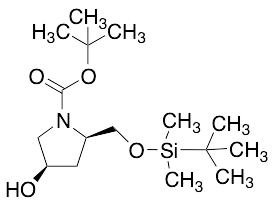 (2R,4R)-2-[[[(1,1-Dimethylethyl)dimethylsilyl]oxy]methyl]-4-hydroxy-1-pyrrolidinecarboxylic Acid 1,1-Dimethylethyl Ester - image 1