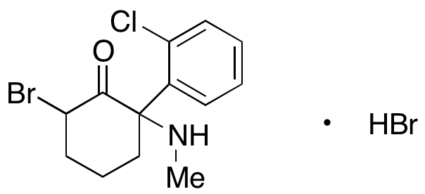 6-Bromo-2-(2-chlorophenyl)-2-(methylamino)cyclohexanone Hydrobromide - image 1