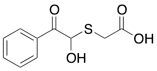 2-[(1-Hydroxy-2-oxo-2-phenylethyl)sulfanyl]acetic Acid - image 1