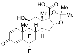 (6a,11b,16a,17a)-6,9-Difluoro-11-hydroxy-16,17-[(1-methylethylidene)bis(oxy)]-3-oxoandrosta-1,4-diene-17-carboxylic Acid - image 1