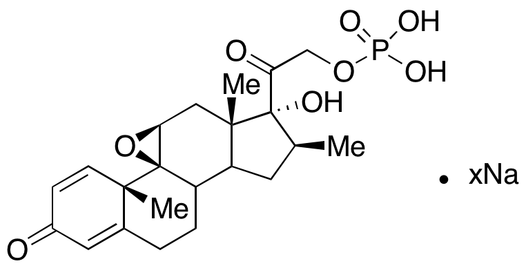 17,21-Dihydroxy-9,11-epoxy-16Beta-methyl-pregna-1,4,diene-3,20-dione 21-Phosphate Ester Sodium Salt - image 1
