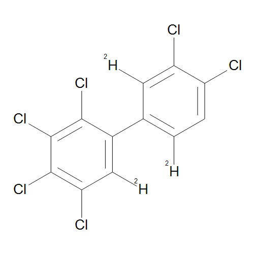 2,3,3',4,4',5-Hexachlorobiphenyl-2',6,6'-d3 - image 1