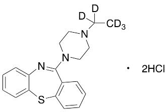 11-(4-Ethyl-1-piperazinyl)-dibenzo[b,f][1,4]thiazepine-D5 Dihydrochloride - image 1