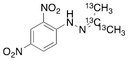 Acetone 2,4-Dinitrophenylhydrazone-13C3 - image 1