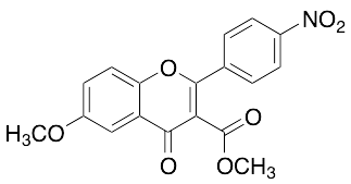 6-Methoxy-3-(methoxycarbonyl)-2-(4-nitrophenyl)-4H-benzopyran-4-one - image 1