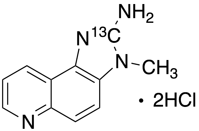 2-Amino-3-methyl-3H-imidazo[4,5-f]quinoline-2-13C Dihydrochloride - image 1