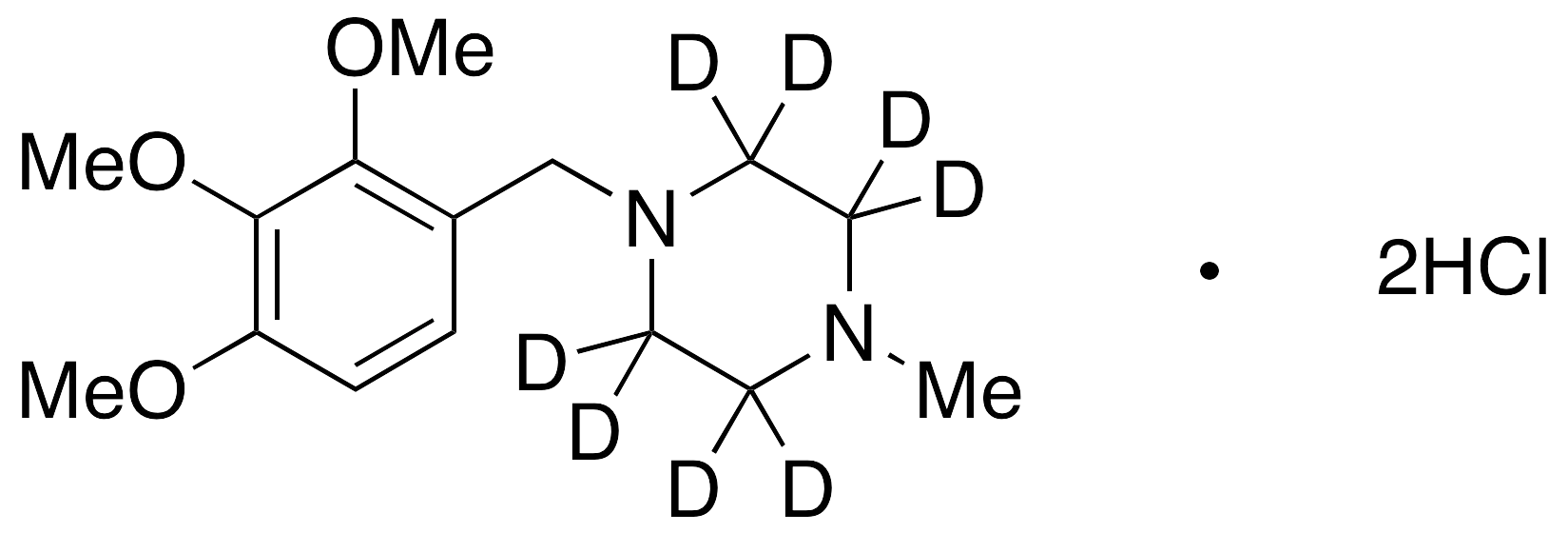 N-Methyl Trimetazidine-d8 Dihydrochloride - image 1