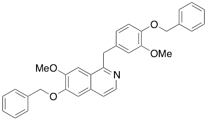 7-Methoxy-1-[[3-methoxy-4-(phenylmethoxy)phenyl]methyl]-6-(phenylmethoxy)isoquinoline - image 1