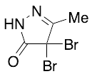 4,4-Dibromo-2,4-dihydro-5-methyl-3H-pyrazol-3-one - image 1