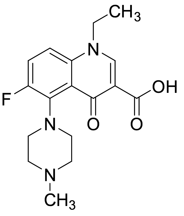 1-Ethyl-6-fluoro-5-(4-methylpiperidin-1-yl)-4-oxo-1,4-dihydroquinoline-3-carboxylic Acid - image 1