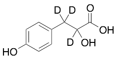 DL-p-Hydroxyphenyllactic Acid-d3 - image 1