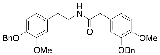 N-[4-(Benzyloxy)-3-methoxyphenethyl]-2-[3-(benzyloxy)-4-methoxyphenyl]acetamide - image 1