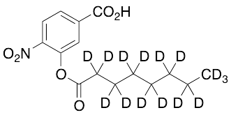 4-Nitro-3-[(1-oxooctyl)oxy]benzoic Acid-D15 - image 1