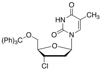 3’-Chloro-3'-deoxy-5’-O-tritylthymidine - image 1