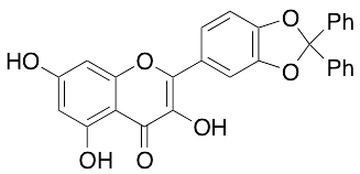 2-(2,2-Diphenyl-1,3-benzodioxol-5-yl)-3,5,7-trihydroxy-4H-1-benzopyran-4-one - image 1