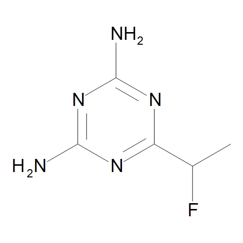 6-(1-Fluoroethyl)-1,3,5-triazine-2,4-diamine - image 1
