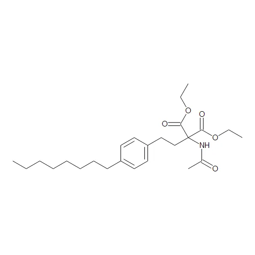 Diethyl 2-Acetamido-2-[2-(4-octylphenylethyl)malonate - image 1