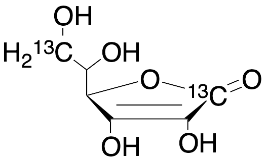 L-Ascorbic Acid-1,6-13C2 - image 1