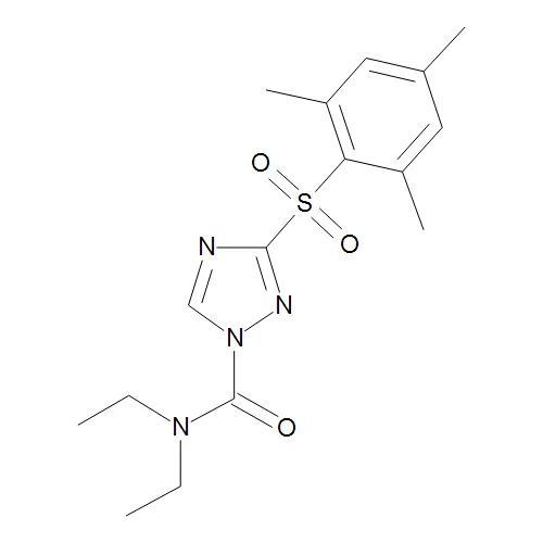 N,N-Diethyl-3-(mesitylsulphonyl)-1H-1,2,4-triazole-1-carboximidamide (Cafenstrole) - image 1