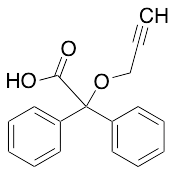 a-Phenyl-a-(2-propyn-1-yloxy)benzeneacetic Acid - image 1