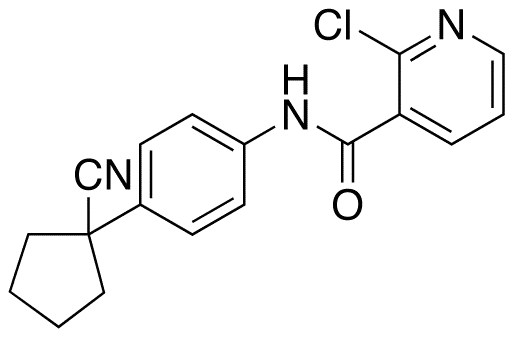 2-Chloro-N-[4-(1-cyanocyclopentyl)phenyl]-3-pyridinecarboxamide - image 1