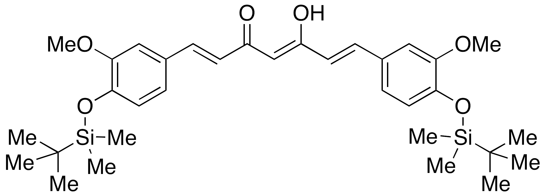 Di-(tert-Butyl-dimethylsilyl) Curcumin - image 1