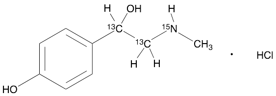 Synephrine-13C2,15N Hydrochloride Salt - image 1