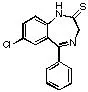7-Chloro-1,3-dihydro-5-phenyl-2H-1,4-benzodiazepine-2-thione - image 1