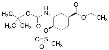 (1S,3R,4R)-3-[(tert-Butoxycarbonyl)amino]-4-[(methylsulfonyl)oxy]cyclohexanecarboxylic Acid Ethyl Ester - image 1