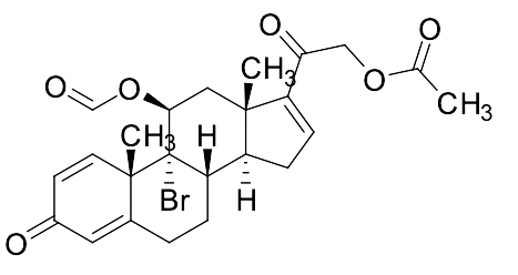 (11b)-21-(Acetyloxy)-9-bromo-11-(formyloxy)-pregna-1,4,16-triene-3,20-dione - image 1