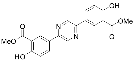 Dimethyl 5,5'-(Pyrazine-2,5-diyl)bis(2-hydroxybenzoate) - image 1