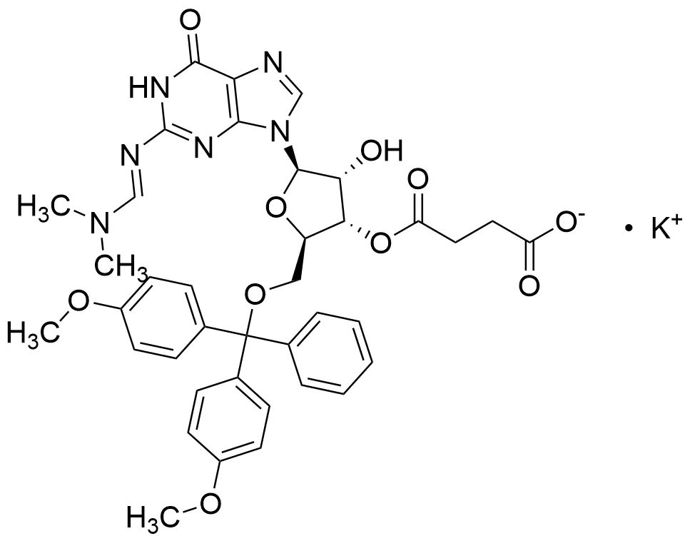 2'-Hydroxy 5'-O-DMT 3'-O-Succinate DMF-Guanosine Potassium - image 1