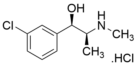 (1R,2S)-1-(3-chlorophenyl)-2-(methylamino)propan-1-ol hydrochloride salt - image 1
