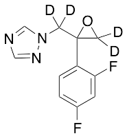 1-[2-(2,4-Difluorophenyl)-2,3-epoxypropyl]-1H-1,2,4-triazole-d4 - image 1
