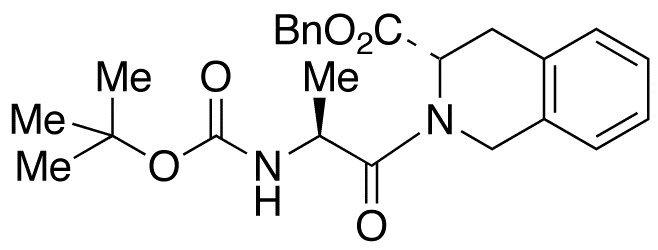 [S-(R*,R*)]-2-[2-tert-Butyloxycarbonylamino-1-oxopropyl]-1,2,3,4-tetrahydro-3-isoquinolinecarboxylic Acid Phenylmethyl Ester - image 1