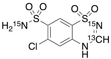 Chlorothiazide-13C,15N2 - image 1
