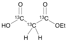 Mono-Ethyl Malonate-1,2,3-13C3 - image 1