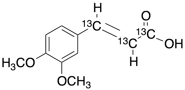 3,4-Dimethoxy[7,8,9,-13C3]-cinnamic Acid - image 1