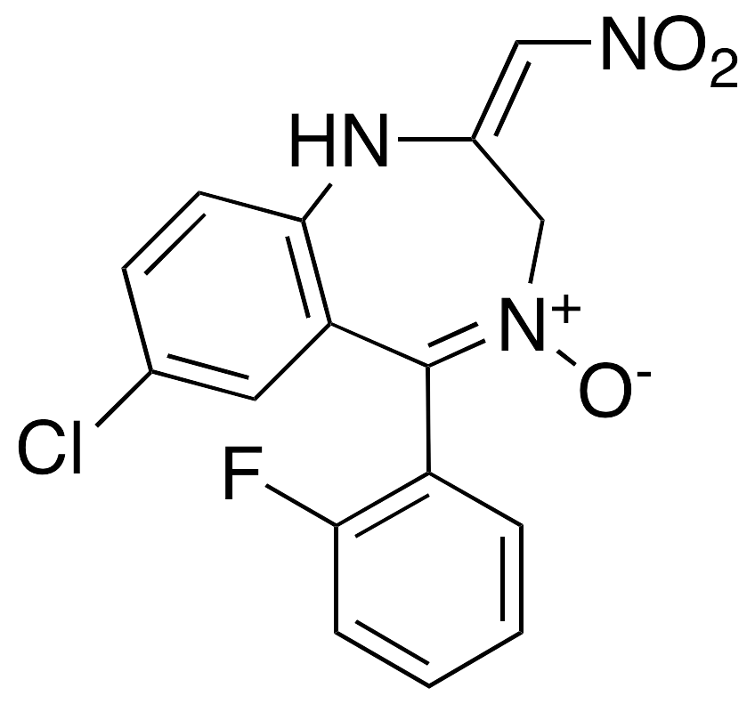 7-Chloro-1,3-dihydro-5-(2-fluorophenyl)-2-nitromethylene-2H-1,4-benzodiazepine 4-Oxide - image 1