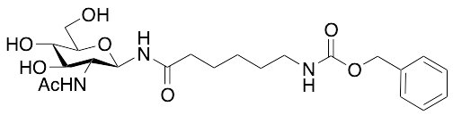 2-Acetamido-2-deoxy-N-[N-(benzyloxycarbonyl)-Epsilon-aminocaproyl]-Beta-D-glucopyranosylamine - image 1