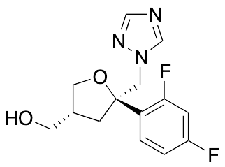 2,5-Anhydro-1,3,4-trideoxy-2-C-(2,4-difluorophenyl)-4-(hydroxymethyl)-1-(1H-1,2,4-triazol-1-yl)-D-threo-pentitol - image 1