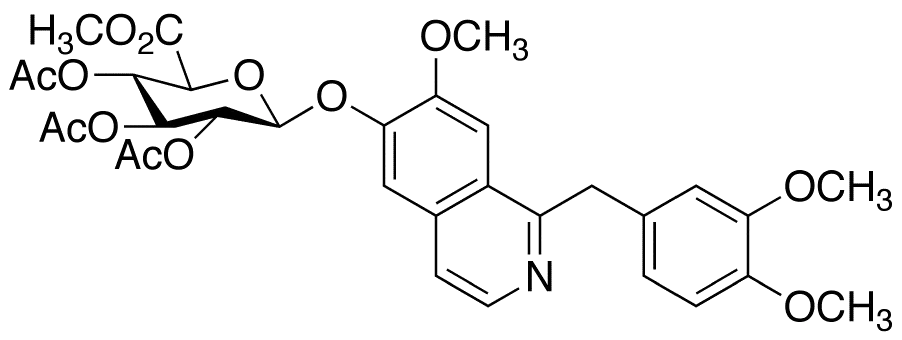 6-Demethyl Papaverine 2,3,4-Tri-O-acetyl-Beta-D-glucuronide Methyl Ester - image 1