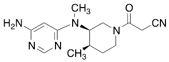 (3R,4R)-3-[(6-Amino-4-pyrimidinyl)methylamino]-4-methyl-Beta-oxo-1-piperidinepropanenitrile - image 1