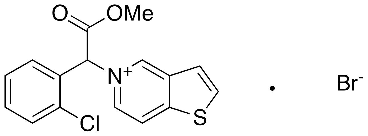 5-[1-(2-Chlorophenyl)-2-methoxy-2-oxoethyl]thieno[3,2-c]pyridinium Bromide - image 1