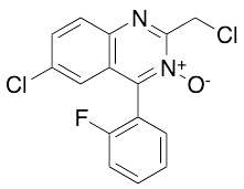 6-Chloro-2-(chloromethyl)-4-(2-fluorophenyl)quinazoline 3-Oxide - image 1