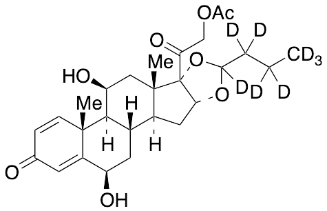 6Beta-Hydroxy 21-Acetyloxy Budesonide-d8 - image 1